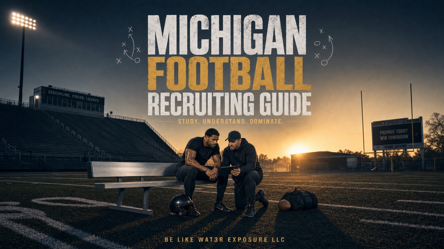 BLWE Michigan football recruiting guide graphic
