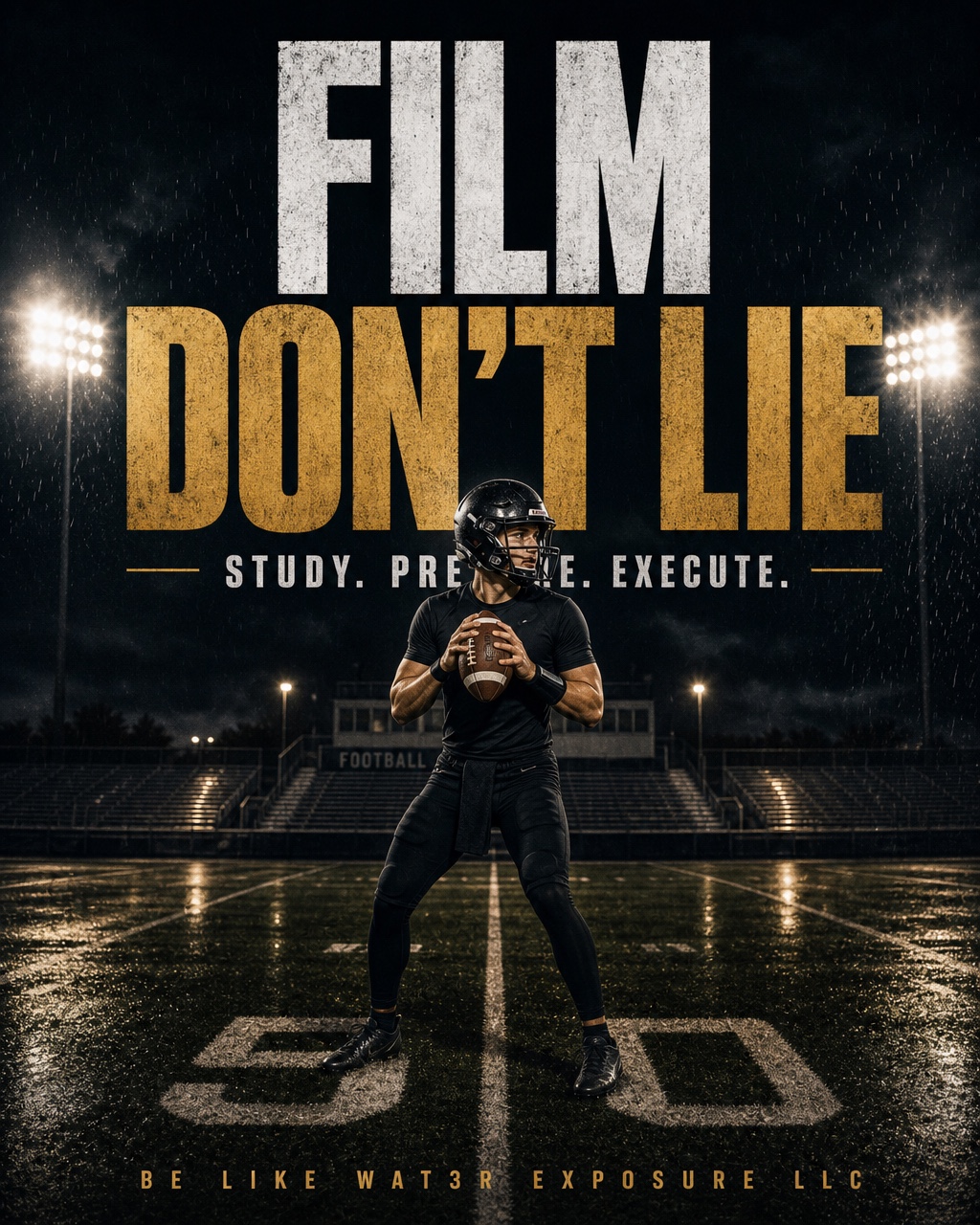 BLWE Film Don't Lie football study campaign graphic