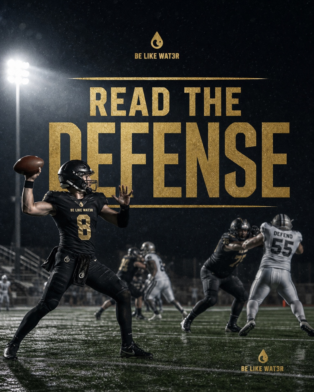 BLWE Read the Defense football IQ graphic